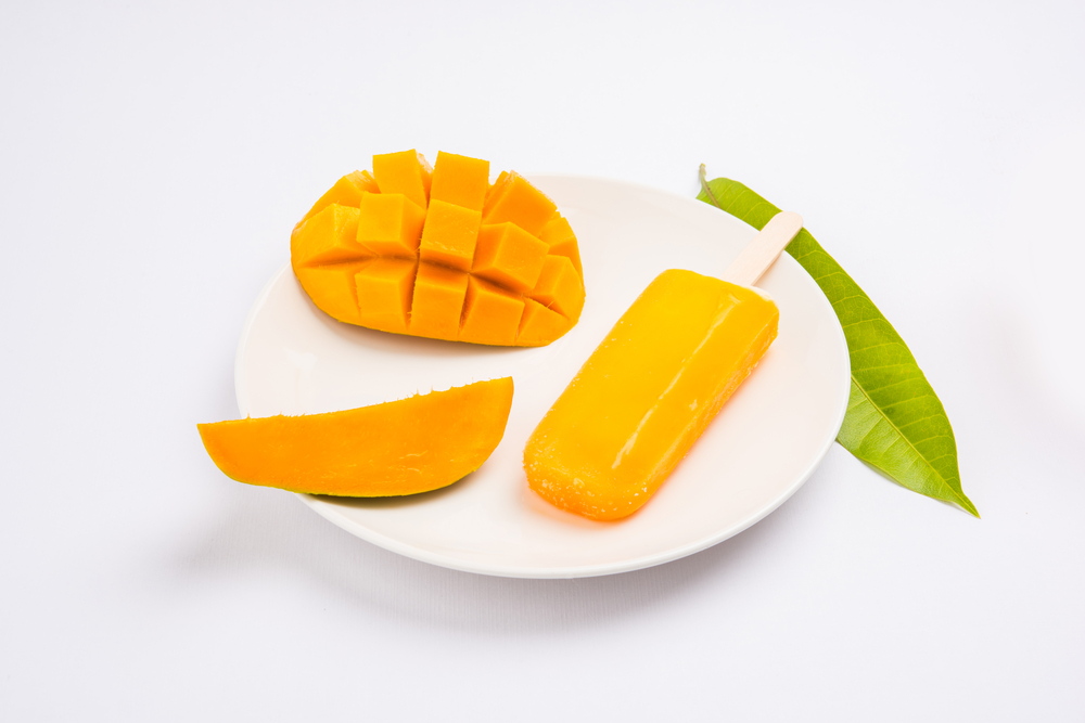 Dairy-free Creamy Mango Ice Lollies